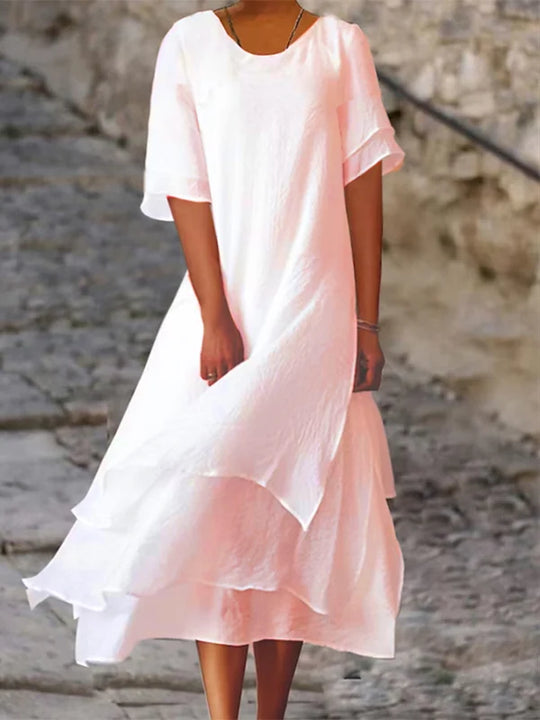 Damen-Sommerkleid im Lagenlook | Midi