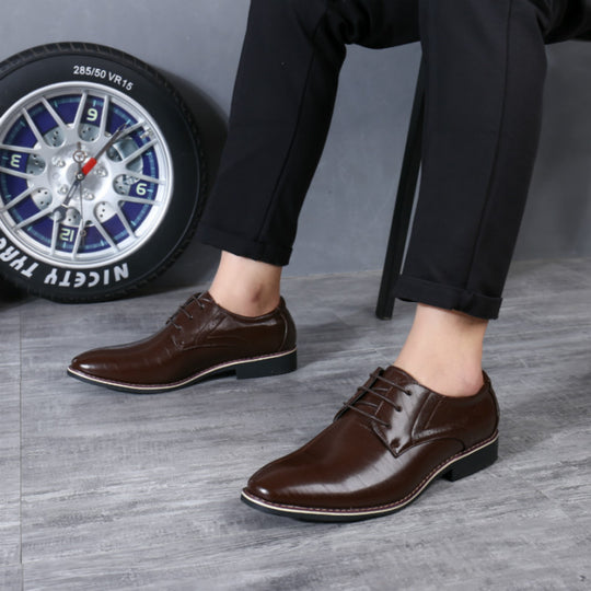 Herren Klassisch Elegant Hochzeit Gast Schuhe | Mandel Zehe