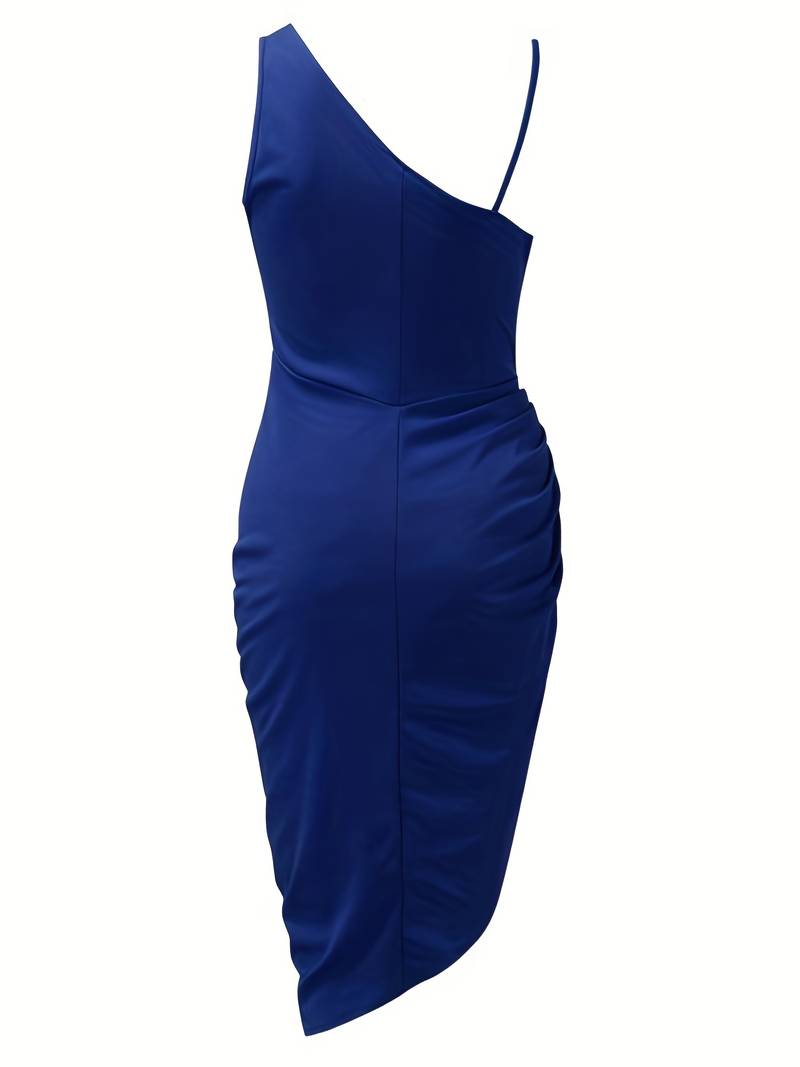 Drapiertes Abendkleid für Damen | Midi