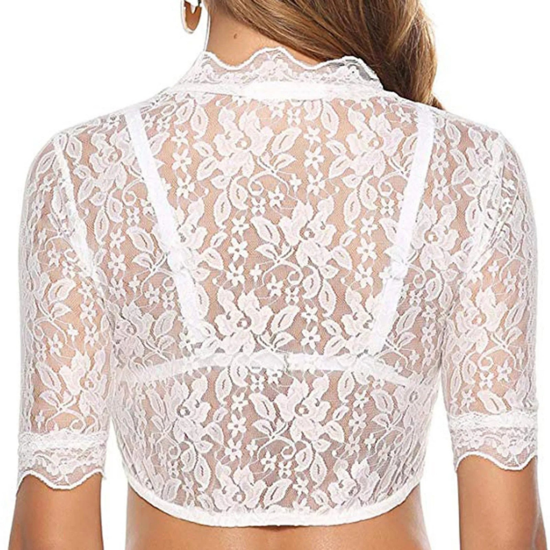Damen Blumen V-Ausschnitt Oktoberfest Dirndl Bluse | 2025