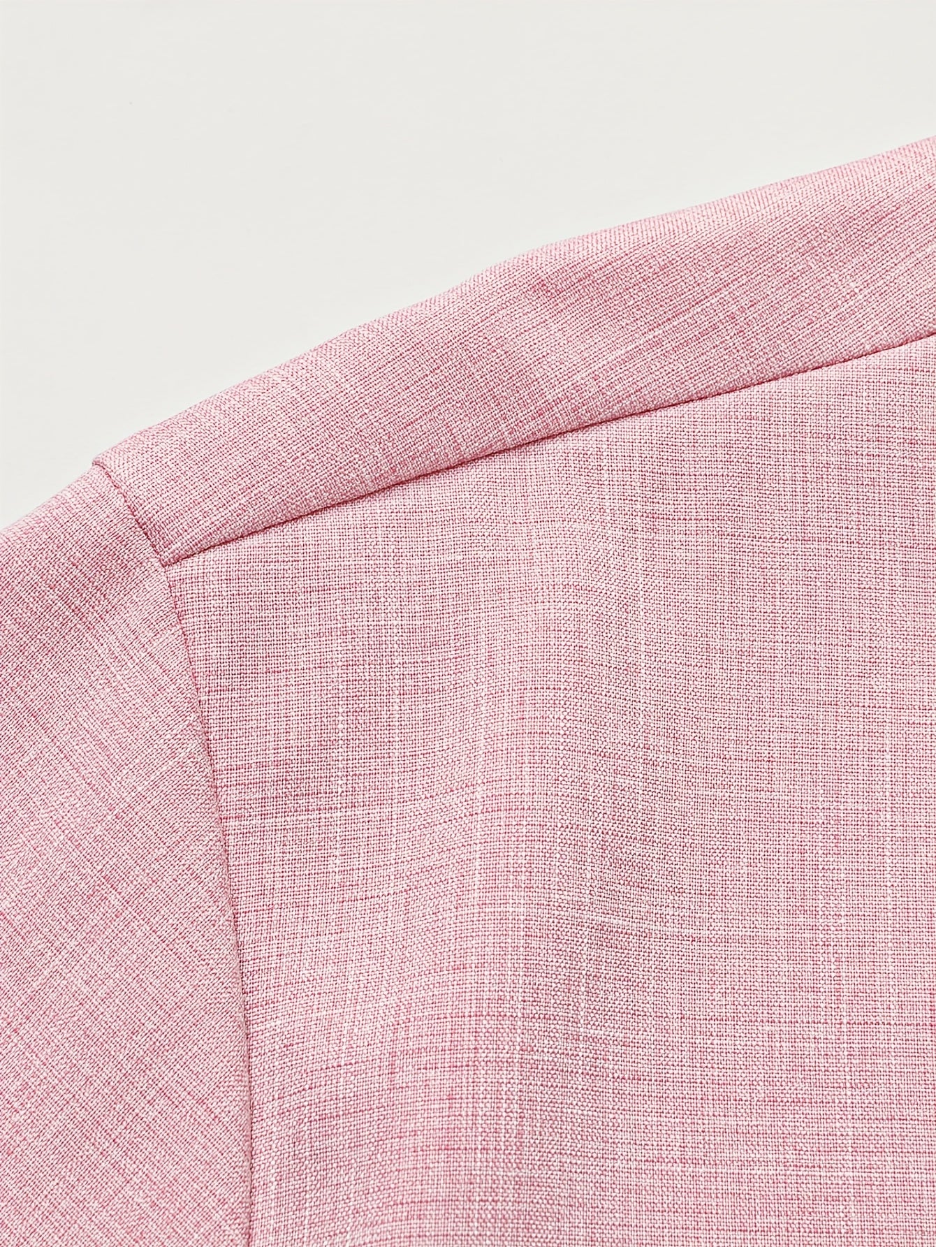 Herren Kurzarm Linnenhemd in Rosa – Ideal für Sommerpartys & Hochzeiten