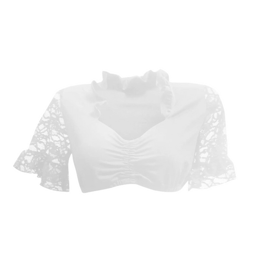 Damen Elegante Kurzarm Oktoberfest Dirndl Bluse | 2025