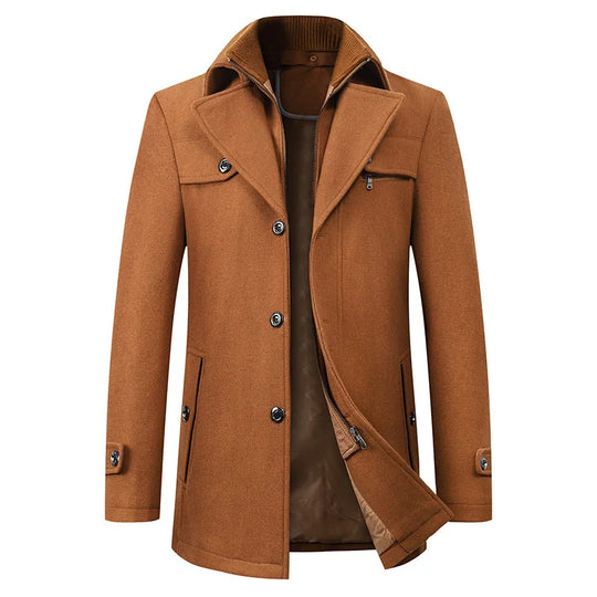 Warmer Trenchcoat Mit Reißverschluss Für Herren | Arbeit