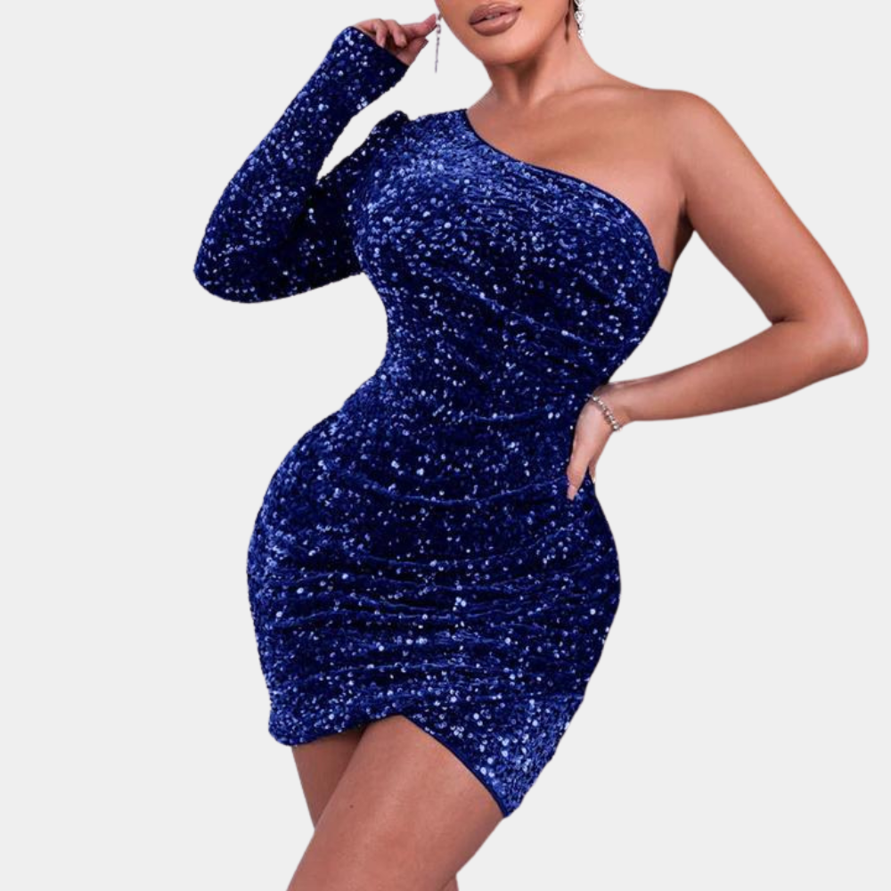 Elegantes Abendkleid mit Pailletten für Damen | Mini