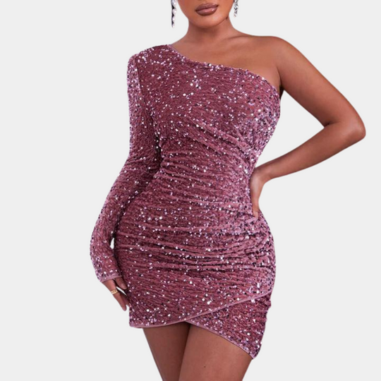 Elegantes Abendkleid mit Pailletten für Damen | Mini