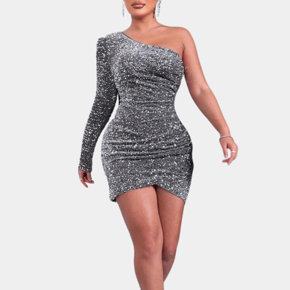 Elegantes Abendkleid mit Pailletten für Damen | Mini