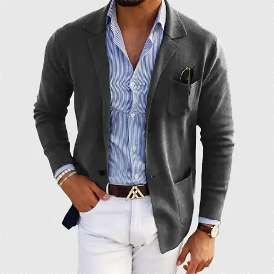 Lässiger Arbeitsblazer für Herren | Kragen