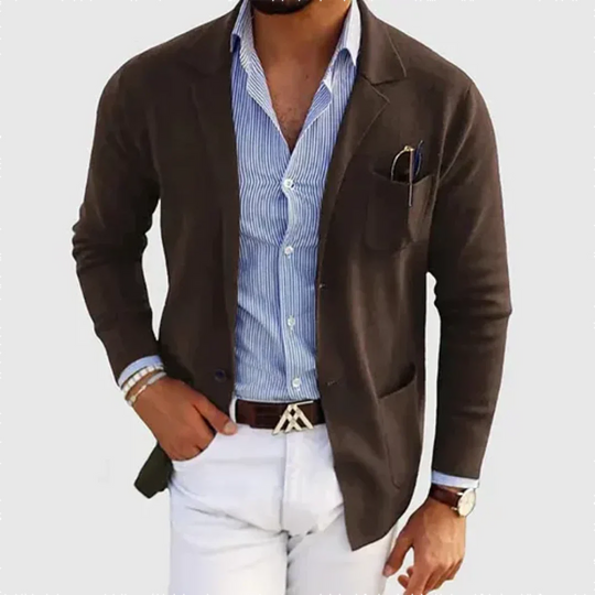 Lässiger Arbeitsblazer für Herren | Kragen