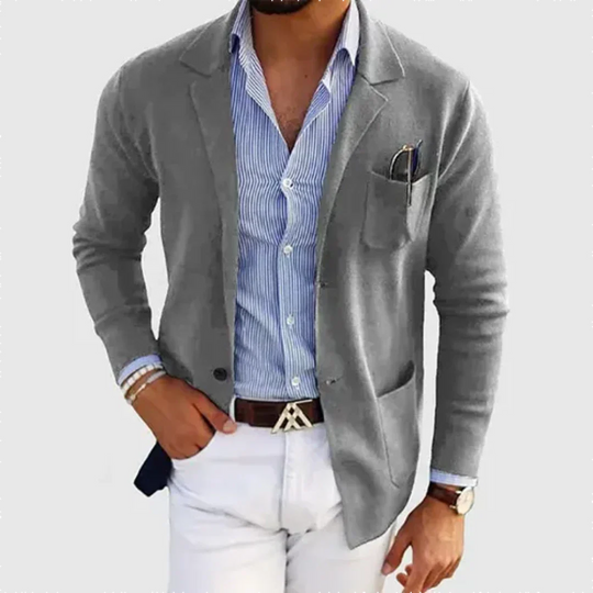 Lässiger Arbeitsblazer für Herren | Kragen