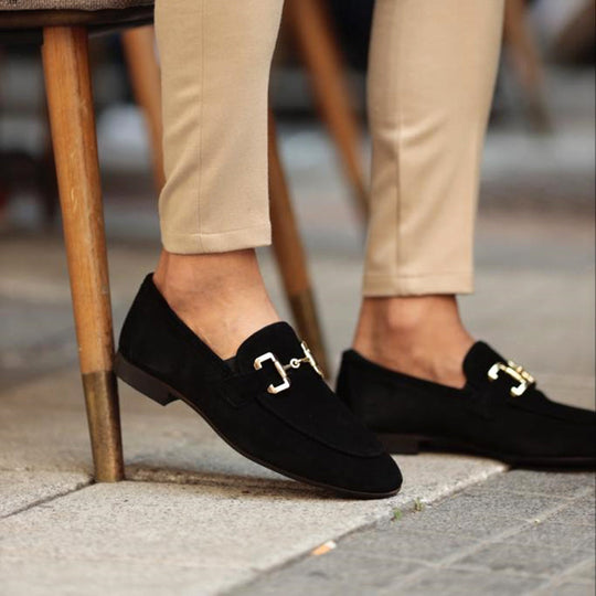 Herren Runde Zehe Schlupf Hochzeitsgast Halbschuhe | Formelle
