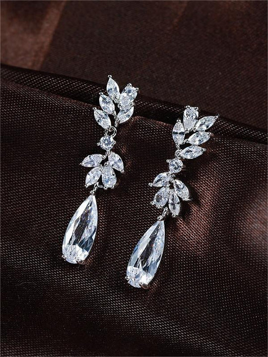 Damen Hochzeit Gast Teardrop Ohrringe | Lange