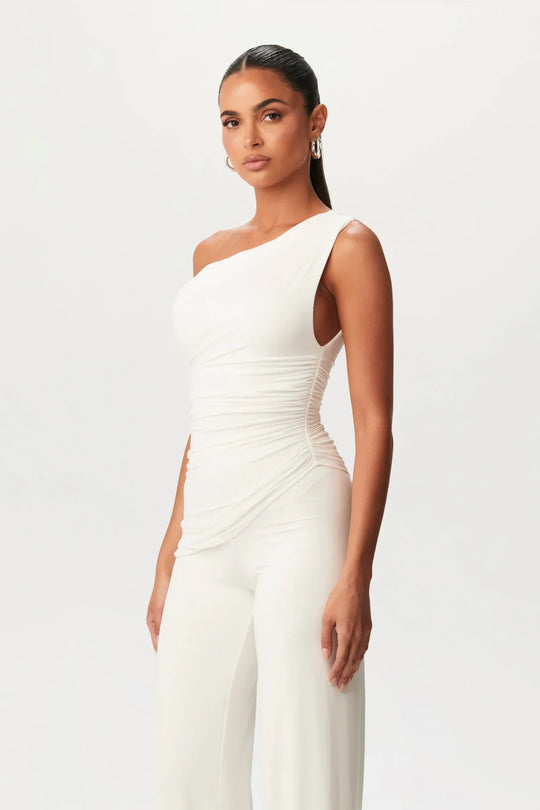 Damen Hochtaillierte Hose mit weitem Bein für Hochzeitsgäste | Elegante