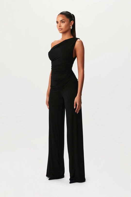Damen Hochtaillierte Hose mit weitem Bein für Hochzeitsgäste | Elegante