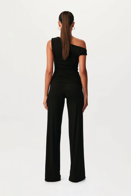 Damen Hochtaillierte Hose mit weitem Bein für Hochzeitsgäste | Elegante