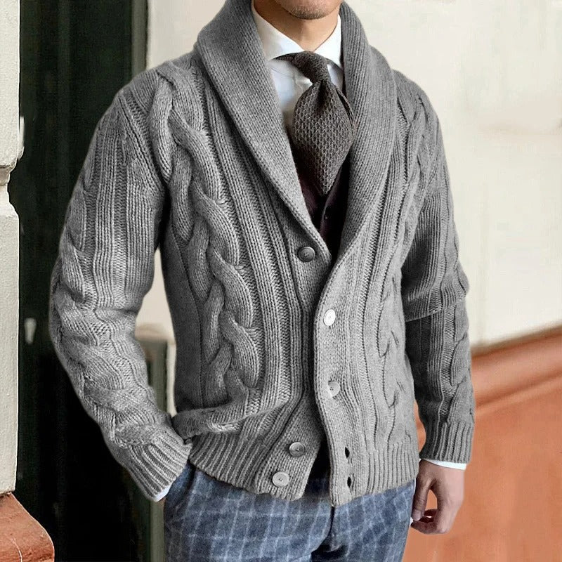 Warme Herren Cardigan | Gestrickt