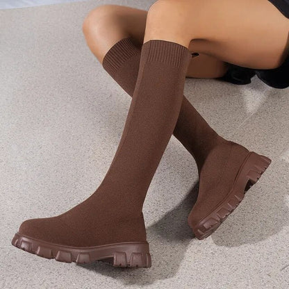 Aleese - Die neuen schlanken kniehohen Stretch-Sockenstiefel