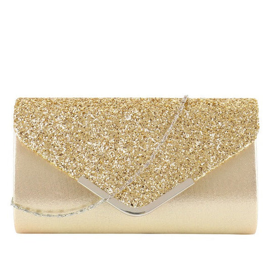 Umschlagförmige Clutch für Damen | Glitzernd
