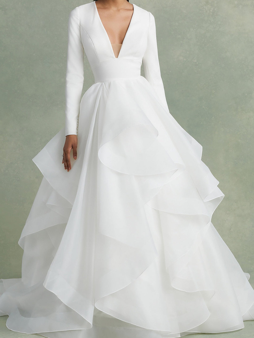 Weißes Brautkleid Für Damen Mit Lagenlook | Maxi