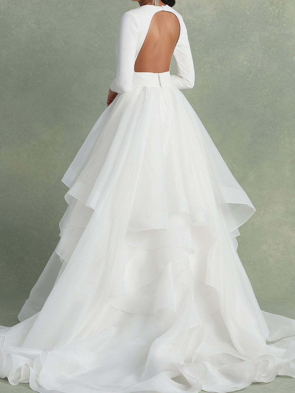 Weißes Brautkleid Für Damen Mit Lagenlook | Maxi