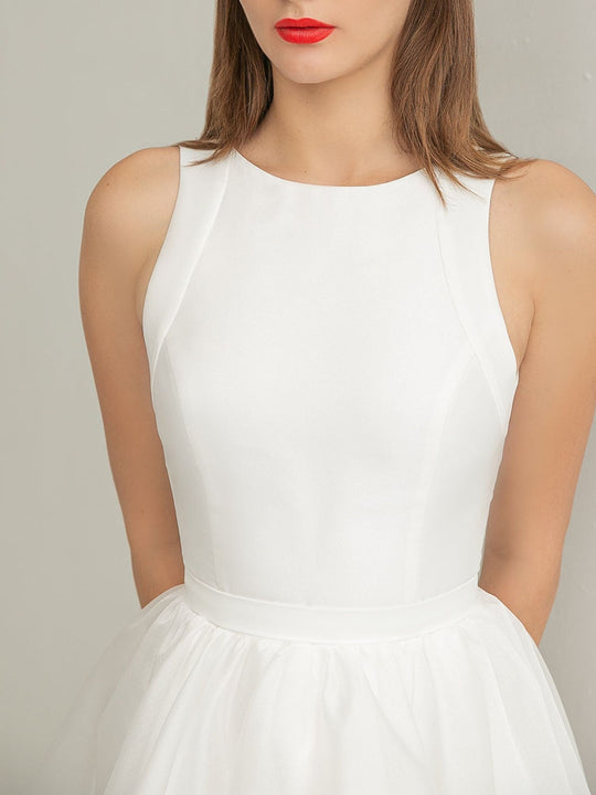 Damen Stylische Moderne Brautkleid | Mini