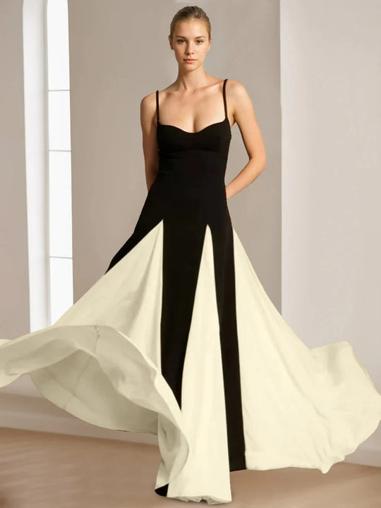 Elegantes Ärmelloses Ballkleid Für Damen | Maxi