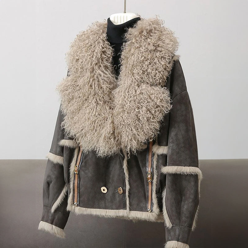 Monroe Verführerische Kunstpelzjacke