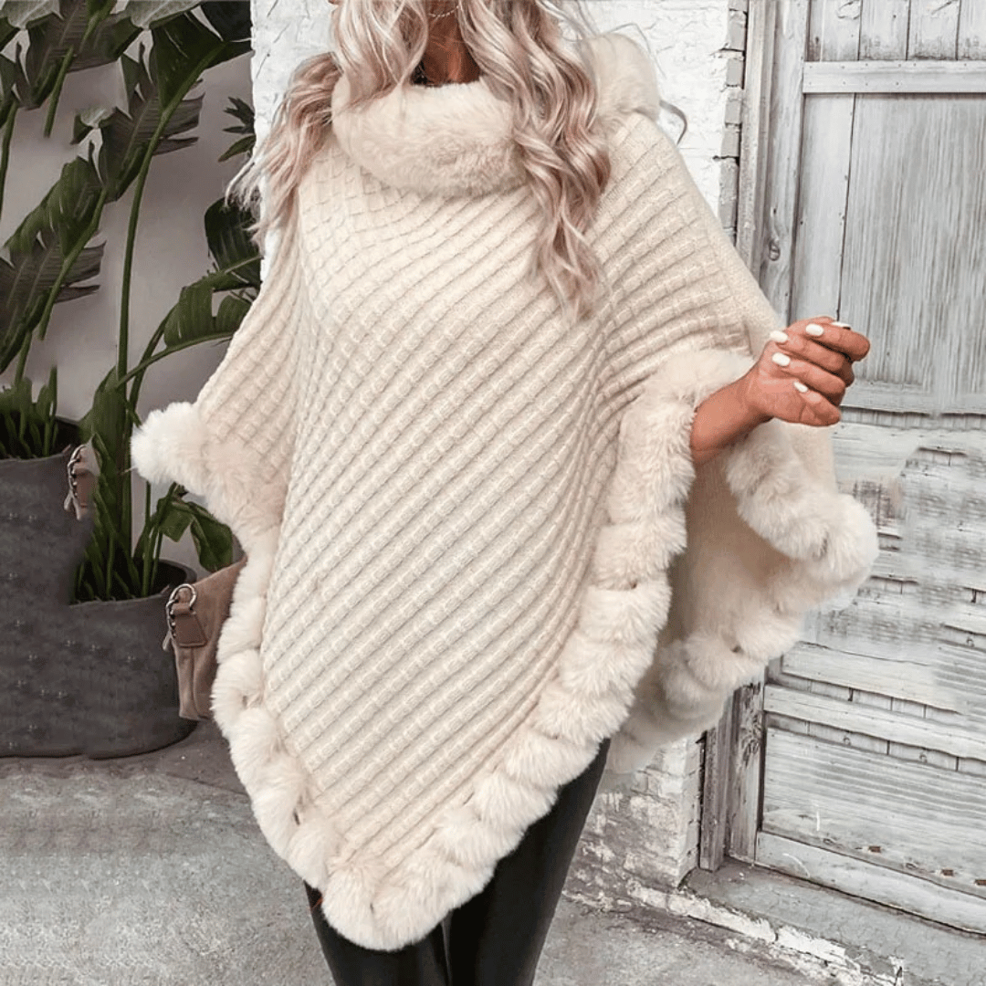 Becca - Weich Gewebter Poncho