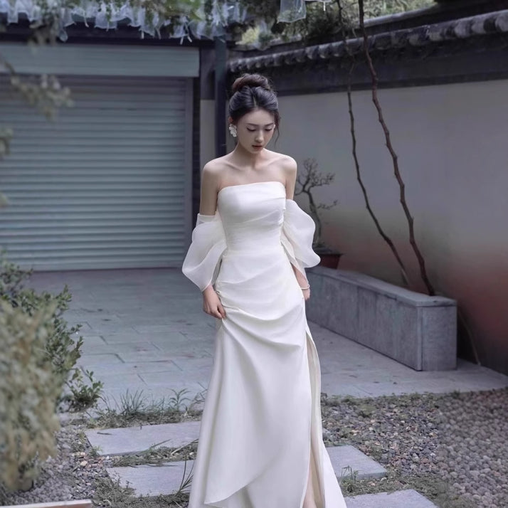 Elegantes Trägerloses Ballkleid Für Damen | Maxi