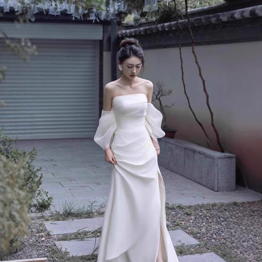 Elegantes Trägerloses Ballkleid Für Damen | Maxi
