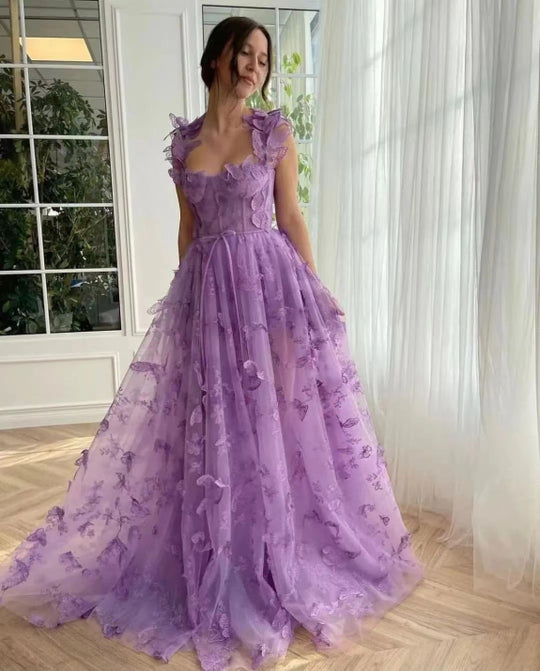Elegantes Geblümtes Ballkleid Für Damen | Maxi