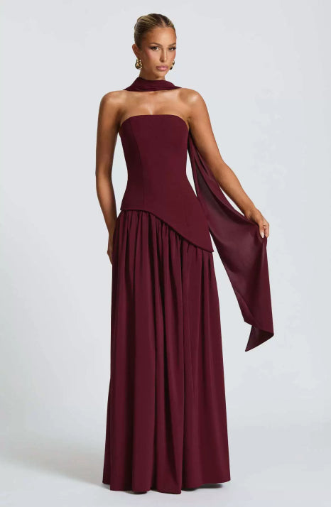 Damen Luxuriöses Fließendes Ballkleid | Maxi