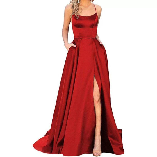 Trägerloses Abendballkleid für Damen | Maxi
