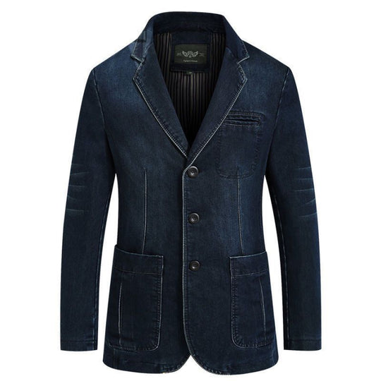 Klassischer Blazer Mit Knopfleiste Für Herren | Schmale Passform
