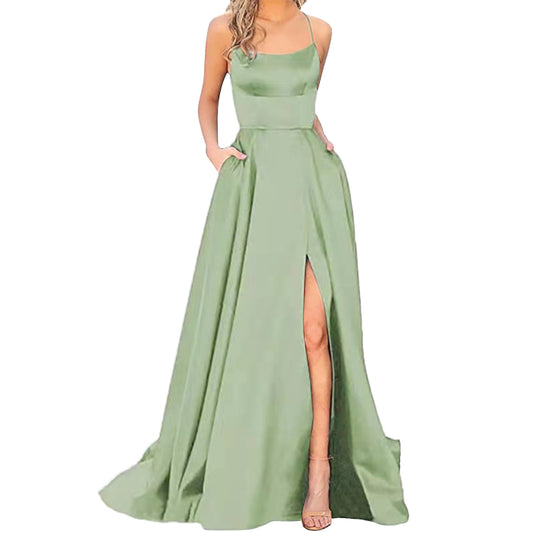 Trägerloses Abendballkleid für Damen | Maxi