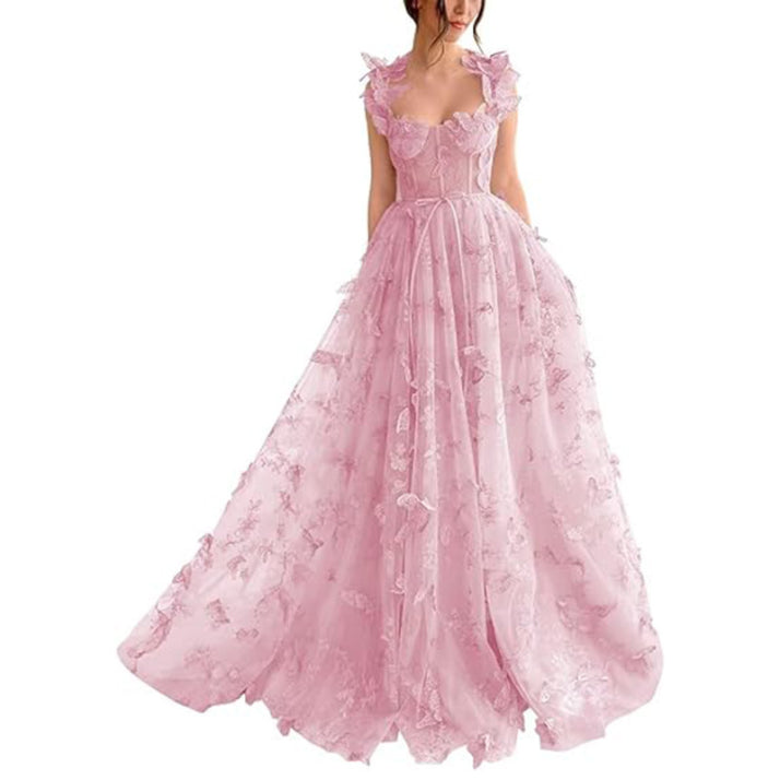 Elegantes Geblümtes Ballkleid Für Damen | Maxi