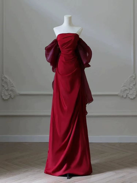 Elegantes Trägerloses Ballkleid Für Damen | Maxi