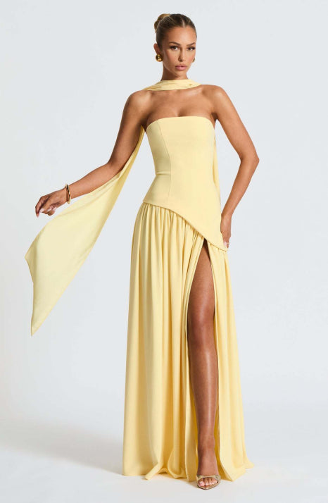 Damen Luxuriöses Fließendes Ballkleid | Maxi