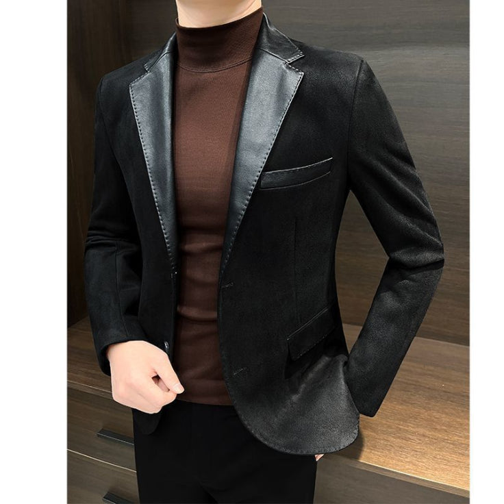 Herren Stilvoll Zweifarbige Blazerjacke | Langarm