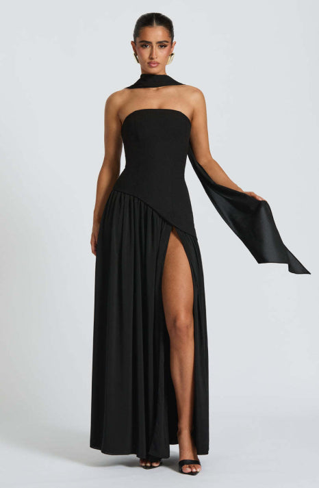 Damen Luxuriöses Fließendes Ballkleid | Maxi