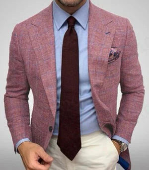 Herren Schlanke Passform Hochzeit Gast Blazer | Lässig