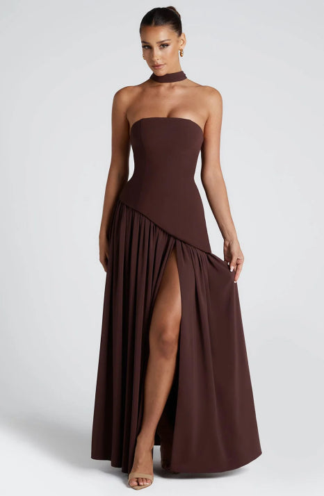 Damen Luxuriöses Fließendes Ballkleid | Maxi