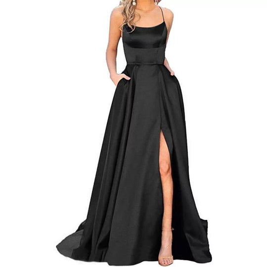 Trägerloses Abendballkleid für Damen | Maxi