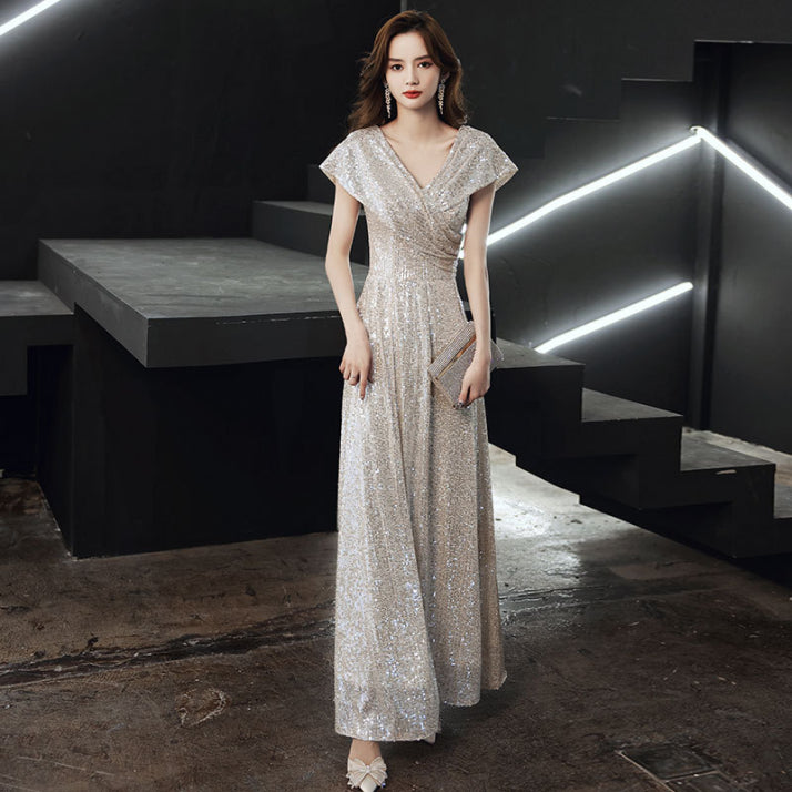 Damen Wickelkleid Mit Schulterfreiem Ausschnitt | Maxi