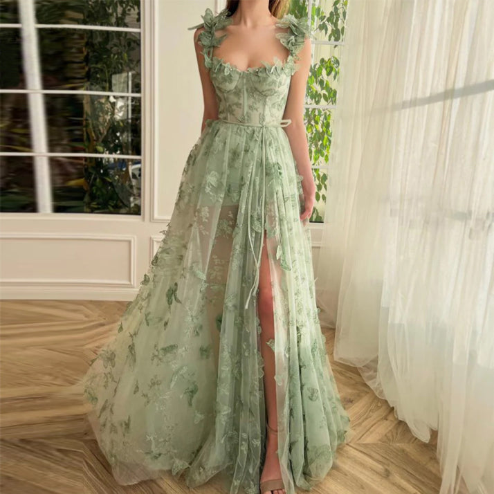 Elegantes Geblümtes Ballkleid Für Damen | Maxi
