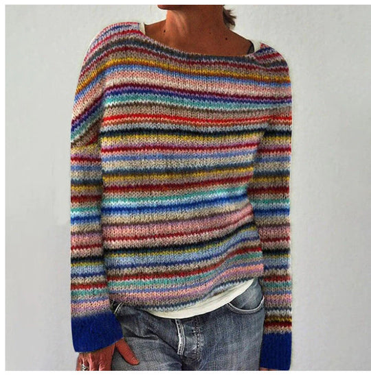 Strick Norweger Pullover für Damen | Langarm