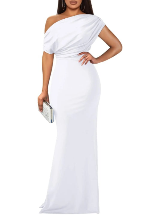 Damen-Hochzeitskleid mit einem Träger | Maxi