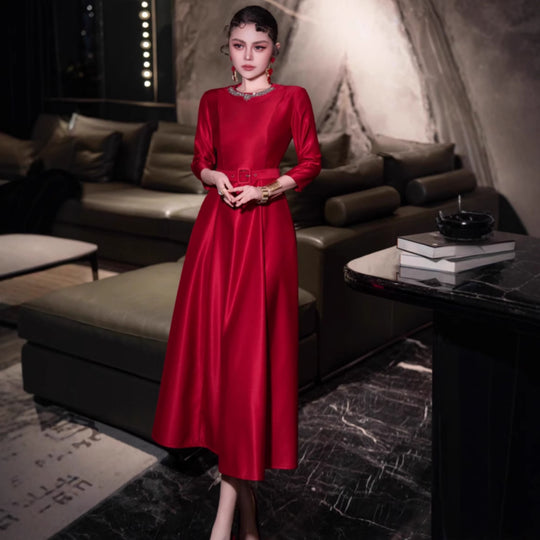 Schulterfrei Kleid Für Hochzeitsgäst In Rot Für Damen | Maxi