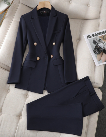 Lässiges Blazer Und Hosenset Für Damen | Zweiteilig