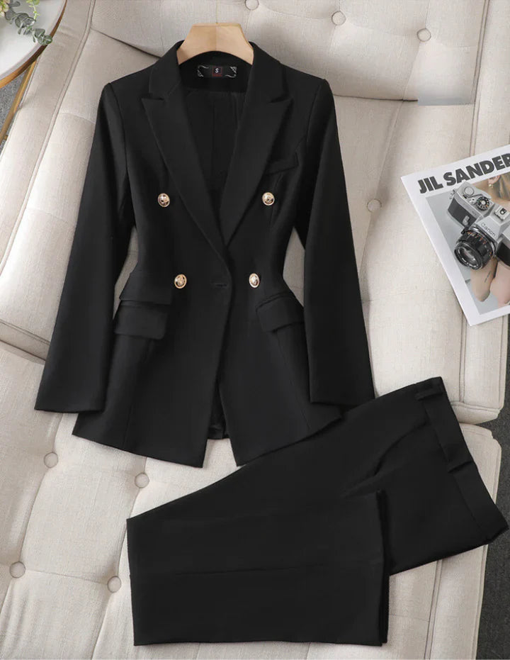 Lässiges Blazer Und Hosenset Für Damen | Zweiteilig