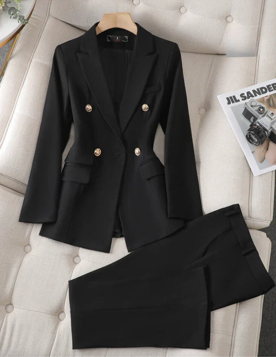Lässiges Blazer Und Hosenset Für Damen | Zweiteilig